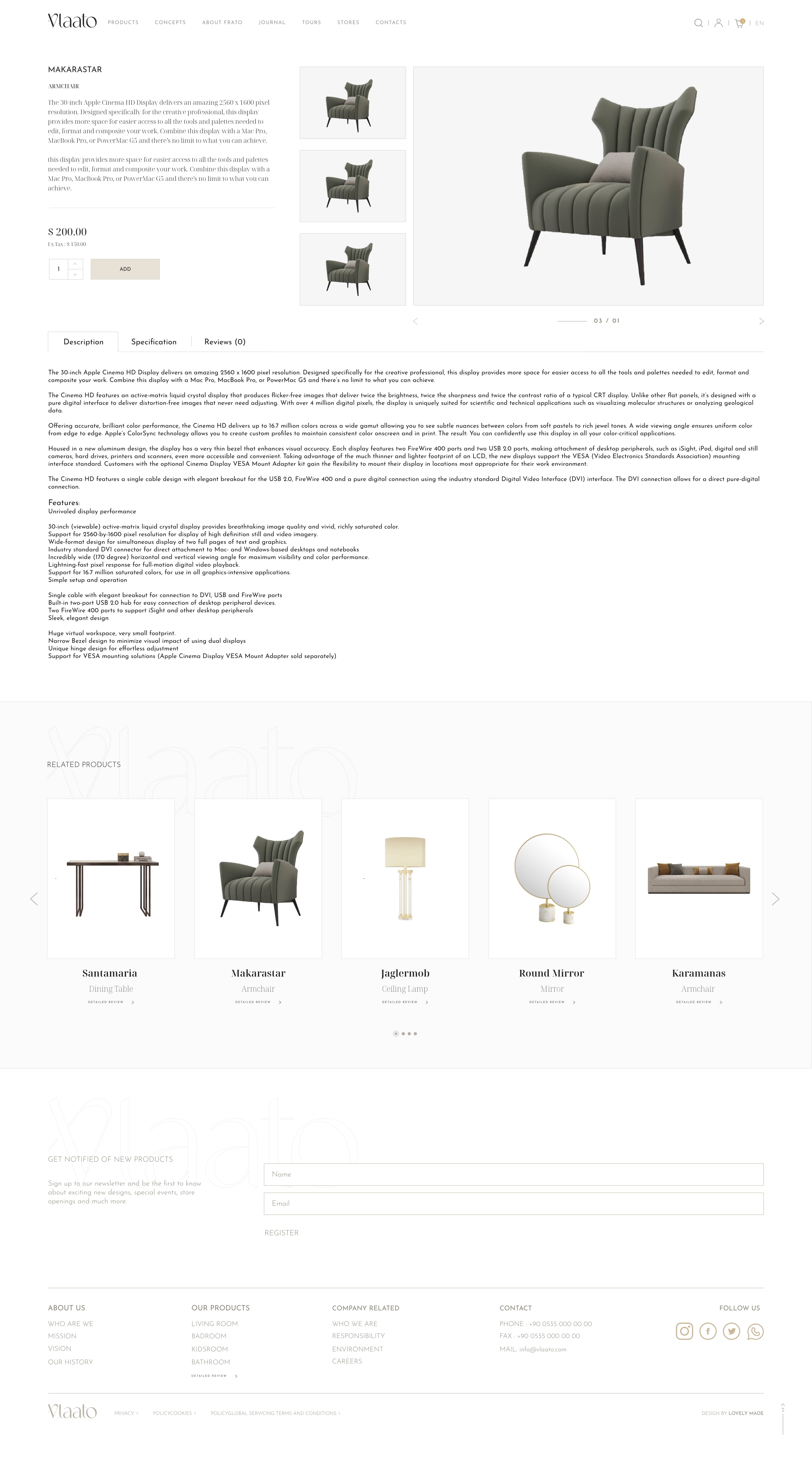 Flatu Store for luxury furniture and interior design