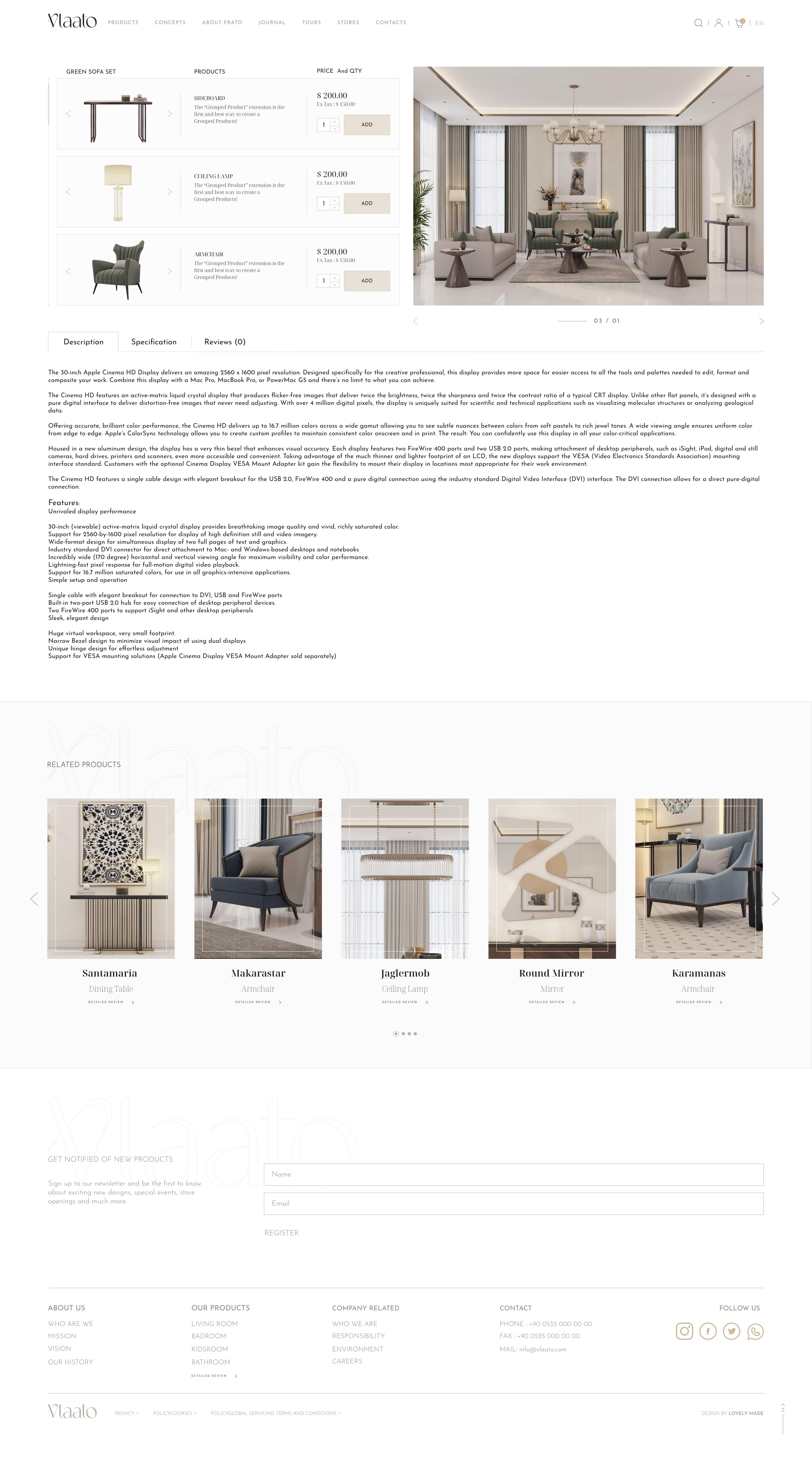 Flatu Store for luxury furniture and interior design