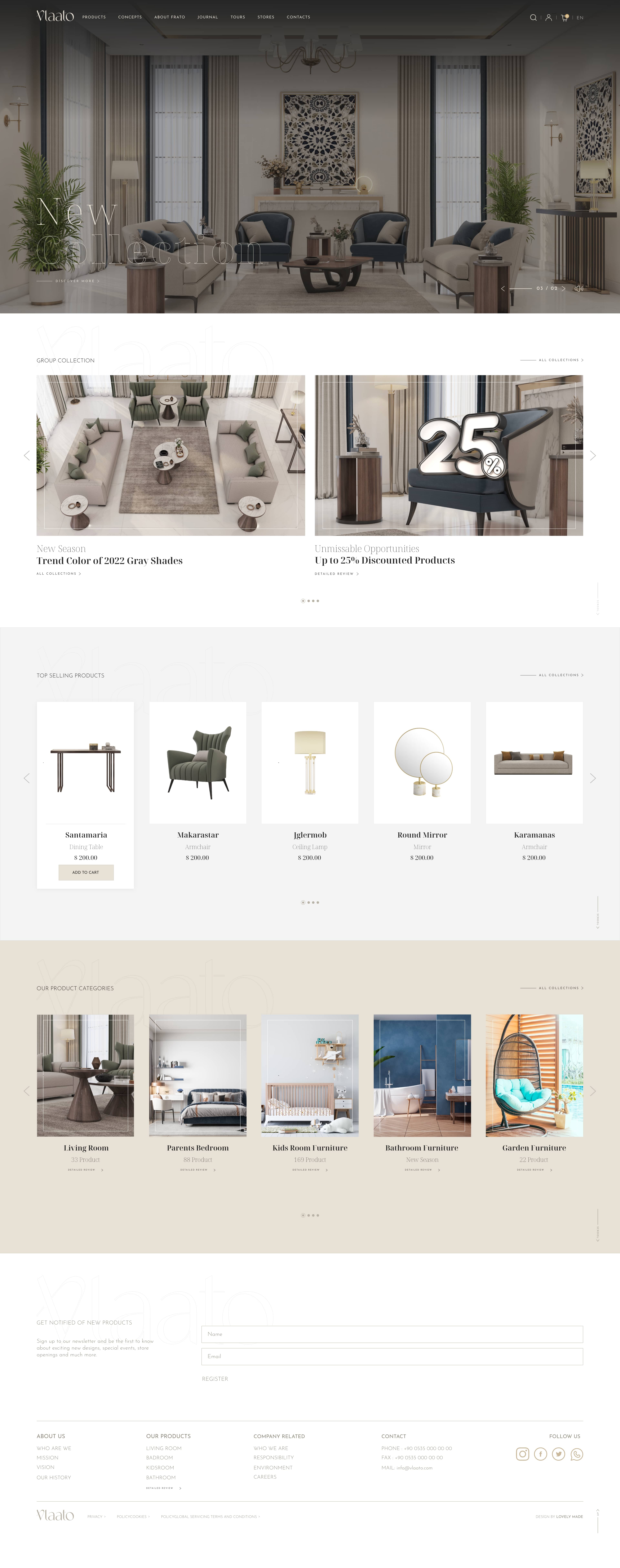 Flatu Store for luxury furniture and interior design