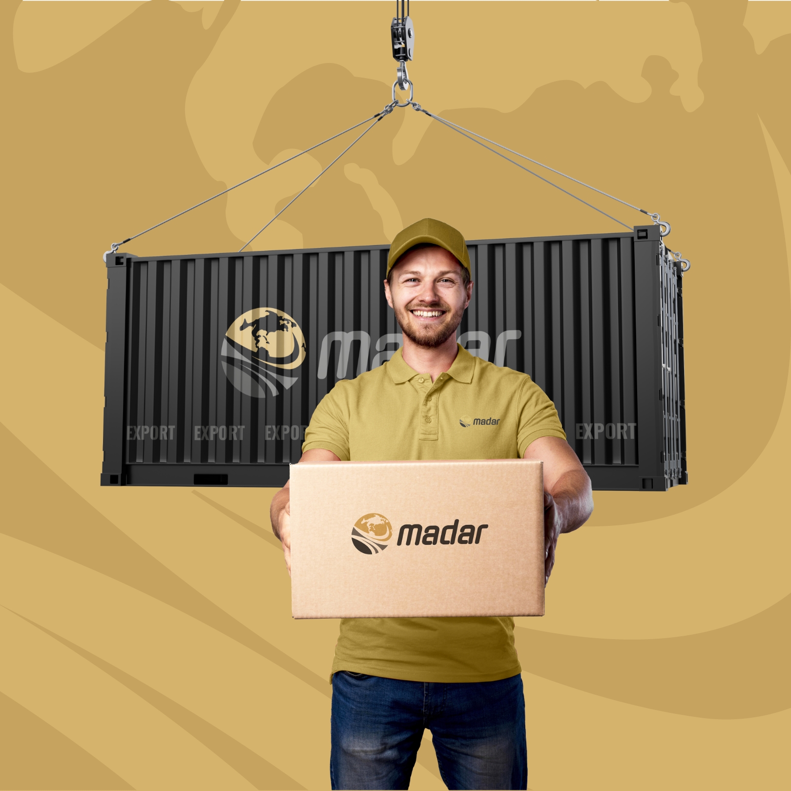 Designing a logo and full branding for Madar Export